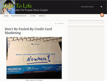 Tablet Screenshot of debttolife.com